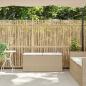 Preview: Gartenbank mit Kissen Beige 110x40x44 cm Poly Rattan