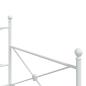Preview: Tagesbett Ausziehbar ohne Matratze Weiß 100x190 cm Stahl