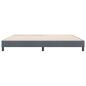 Preview: ARDEBO.de - Bettgestell ohne Matratze Dunkelgrau 180x210 cm Samt