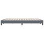 Preview: ARDEBO.de - Bettgestell ohne Matratze Dunkelgrau 140x220 cm Samt