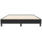 Preview: Bettgestell ohne Matratze Schwarz 160x210 cm Samt