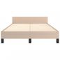 Preview: Bettgestell ohne Matratze Cappuccino-Braun 120x190cm Kunstleder