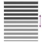 Preview: Zebrarollo Schwarz 135x100 cm Stoffbreite 130,9 cm Polyester