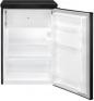 Preview: Bomann KS 7251 Stand Kühlschrank mit Gefrierfach, 55 cm breit, 109 L, LED Innenraumbeleuchtung, 2 Glasablagen, 3 Türablagen, Edelstahloptik-schwarz