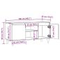 Preview: TV-Schrank Altholz-Optik 102x35x50 cm Holzwerkstoff