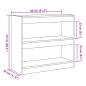 Preview: Bücherregal/Raumteiler Altholz-Optik 80x30x72 cm
