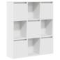 Preview: Bücherregal Weiß 89x24x101,5 cm Holzwerkstoff