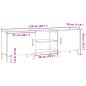 Preview: TV-Schrank Altholz-Optik 150x30x50 cm Holzwerkstoff