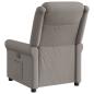 Preview: Relaxsessel Elektrisch Taupe Stoff
