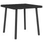Preview: ARDEBO.de - Garten-Couchtisch Rechteckig Schwarz 40x40x37 cm Poly Rattan