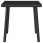 Preview: Garten-Couchtisch Rechteckig Schwarz 40x40x37 cm Poly Rattan