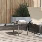 Preview: Garten-Couchtisch Rechteckig Grau 40x40x37 cm Poly Rattan