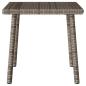Preview: Garten-Couchtisch Rechteckig Grau 40x40x37 cm Poly Rattan