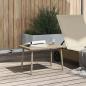Preview: Garten-Couchtisch Rechteckig Beige 60x40x37 cm Poly Rattan