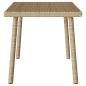Preview: Garten-Couchtisch Rechteckig Beige 60x40x37 cm Poly Rattan