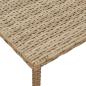 Preview: Garten-Couchtisch Rechteckig Beige 80x40x37 cm Poly Rattan