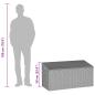Preview: Garten-Auflagenbox Braun 110x50x58 cm Poly Rattan