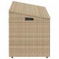 Preview: Garten-Aufbewahrungsbox Beige 110 x 50 x 58 cm Poly Rattan