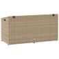 Preview: Garten-Aufbewahrungsbox Beige 110 x 50 x 58 cm Poly Rattan