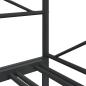 Preview: Tagesbett Ausziehbar ohne Matratze Schwarz 80x200 cm Stahl