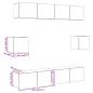 Preview: 6-tlg. TV-Schrank-Set Wandmontage Artisan-Eiche Holzwerkstoff
