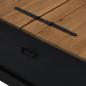 Preview: Truhe HALDEN Schwarz 91x91x47 cm Massivholz Kiefer