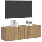 Preview: TV-Wandschrank Artisan-Eiche 80x30x30 cm Holzwerkstoff