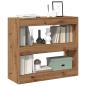 Preview: ARDEBO.de - Bücherregal/Raumteiler Artisan-Eiche 80x30x72 cm