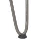 Preview: Haarnadelbeine 4 Stk. Naturstahl 42 cm Massivstahl