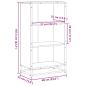 Preview: Bücherregal Braun Eichen-Optik 60x35x107,5 cm Holzwerkstoff