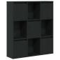 Preview: Bücherregal Schwarz Eichen-Optik 89x24x101,5 cm Holzwerkstoff