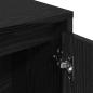 Preview: Bücherregal Schwarz Eichen-Optik 89x24x101,5 cm Holzwerkstoff