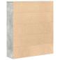 Preview: Bücherregal Betongrau 89x24x101,5 cm Holzwerkstoff
