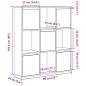 Preview: Bücherregal Artisan-Eiche 89x24x101,5 cm Holzwerkstoff
