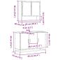 Preview: 2-tlg. Badmöbel-Set Grau Sonoma Holzwerkstoff