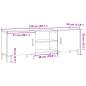 Preview: TV-Schrank Artisan-Eiche 150x30x50 cm Holzwerkstoff