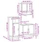 Preview: 3-tlg. Badmöbel-Set Räuchereiche Holzwerkstoff