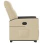 Preview: Relaxsessel mit Aufstehhilfe Creme Stoff