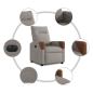 Preview: Relaxsessel Elektrisch Taupe Stoff
