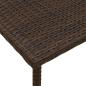 Preview: Garten-Couchtisch Rechteckig Braun 40x40x37 cm Poly Rattan
