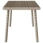 Preview: Garten-Couchtisch Rechteckig Hellgrau 80x40x37 cm Poly Rattan