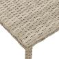 Preview: Garten-Couchtisch Rechteckig Hellgrau 80x40x37 cm Poly Rattan