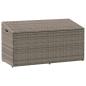 Preview: ARDEBO.de - Garten-Auflagenbox Grau 110x50x58 cm Poly Rattan