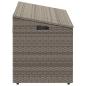 Preview: Garten-Auflagenbox Grau 110x50x58 cm Poly Rattan
