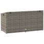Preview: Garten-Auflagenbox Grau 110x50x58 cm Poly Rattan
