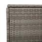 Preview: Garten-Auflagenbox Grau 110x50x58 cm Poly Rattan