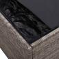 Preview: Garten-Auflagenbox Grau 110x50x58 cm Poly Rattan