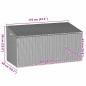 Preview: Garten-Auflagenbox Grau 110x50x58 cm Poly Rattan