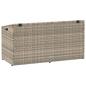 Preview: Garten-Auflagenbox Hellgrau 110x50x58 cm Poly Rattan