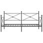 Preview: Tagesbett ohne Matratze Schwarz 100x200 cm Stahl